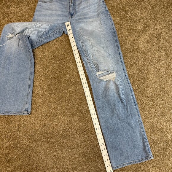 Hollister Dad Jeans Womens 3L 26x33 Blue Cotton Vintage Stretch Ultra High Rise - Picture 8 of 15